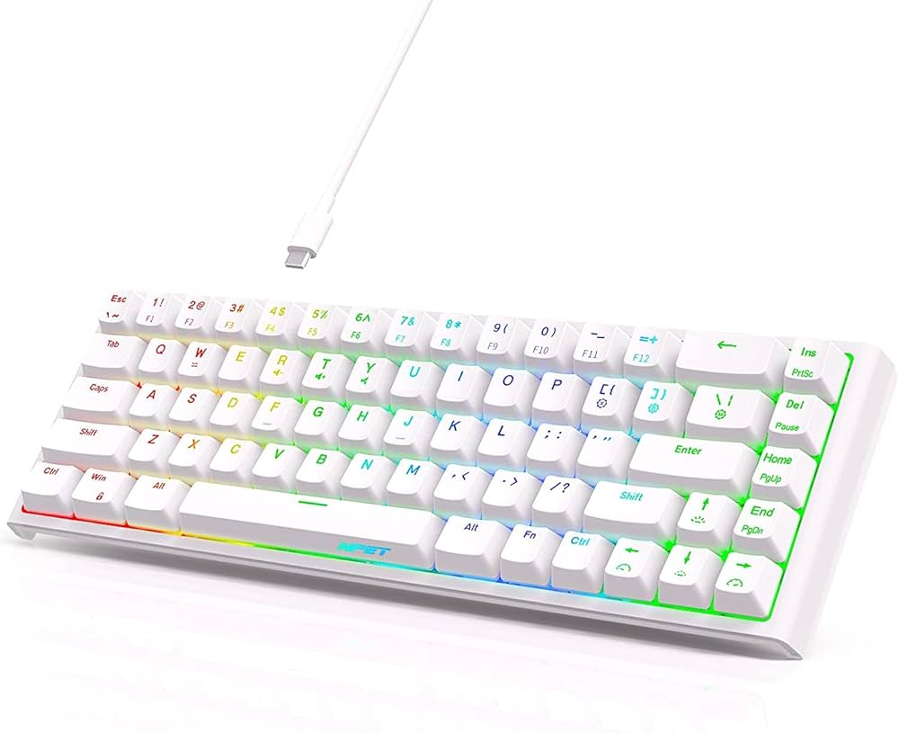 Amazon | NPET K62 RGB Mini 小型 60%メンブレンゲーム